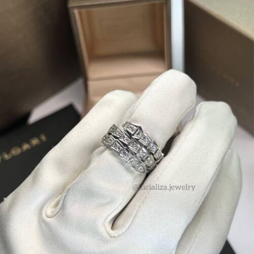 Каблучка в стилі BVLGARI Serpenti