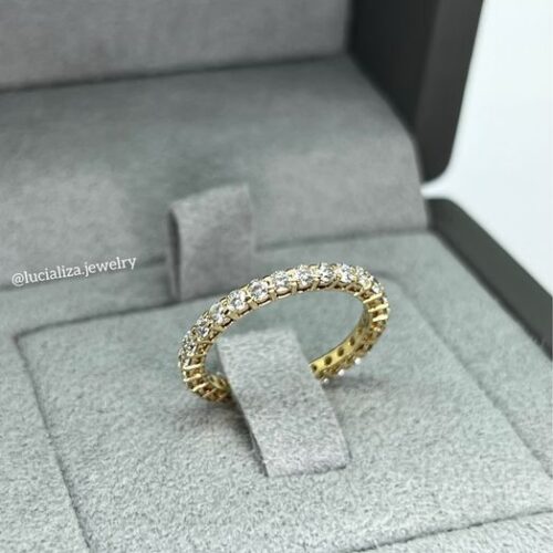 Каблучка доріжка з діамантами 1.30ct