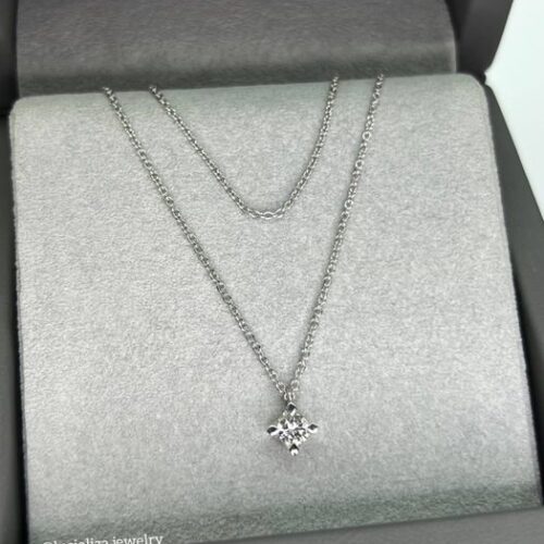 Кольє з діамантом 0.21ct