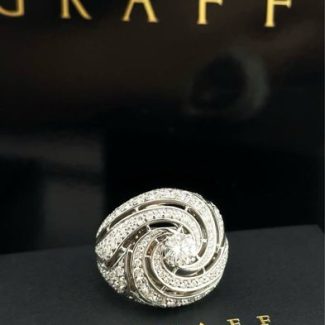 Каблучка в стилі GRAFF з центральним діамантом 1.01ct