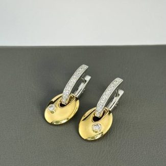 Сережки з діамантами 0.20ct 
