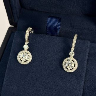 Сережки з діамантами 3.24ct 