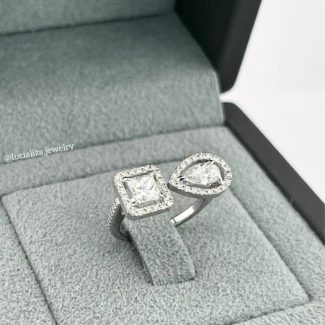 Каблучка з діамантами 1.62ct