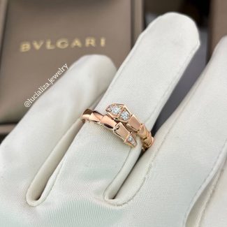 Каблучка в стилі BVLGARI Serpenti
