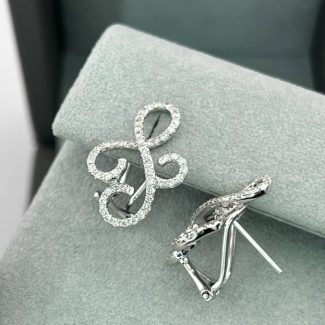 Сережки з діамантами 0.74ct