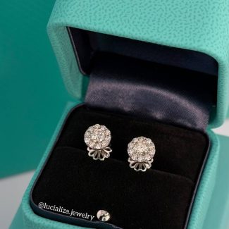 Сережки пусети з діамантами 0.90ct 