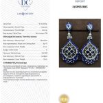 Сережки Jacob&Co з діамантами та сапфірами.