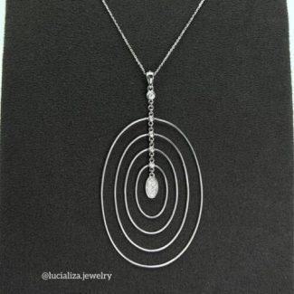 Кольє з діамантами 0.11ct