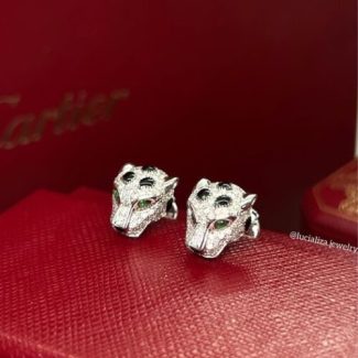 Сережки у стилі Cartier Panthère