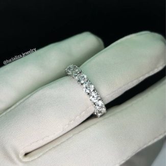 Каблучка доріжка з діамантами 3.95ct