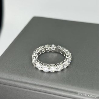 Каблучка доріжка з діамантами 4.12ct