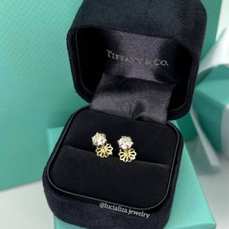Сережки пусети з діамантами GIA 1.01ct