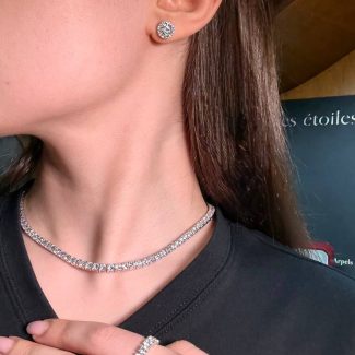 Кольє тенісне з діамантами 22.82ct 